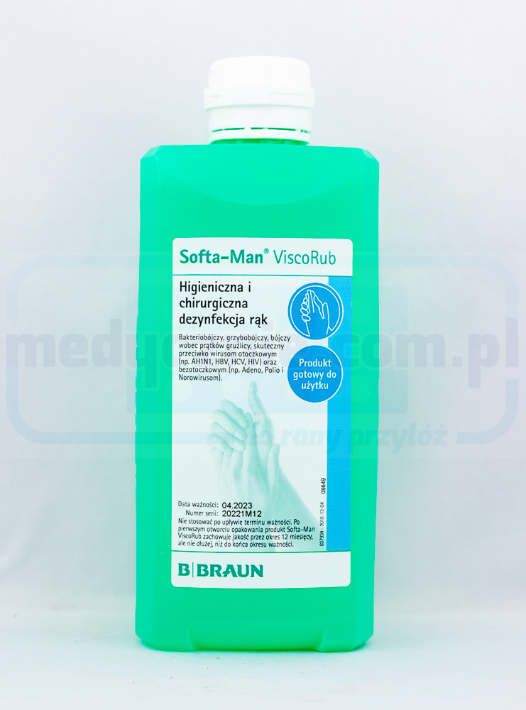 Softa-Man®ViscoRub 500ml gel dezinfectant pentru mâini pentru piele sensibilă